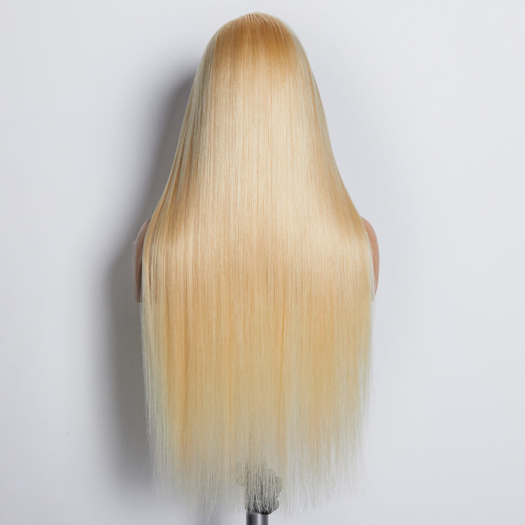 Tedhair 16-30 Inch Pre-Plucked 13"x4" #613 Straight Lace Frontal Wig 150% Density