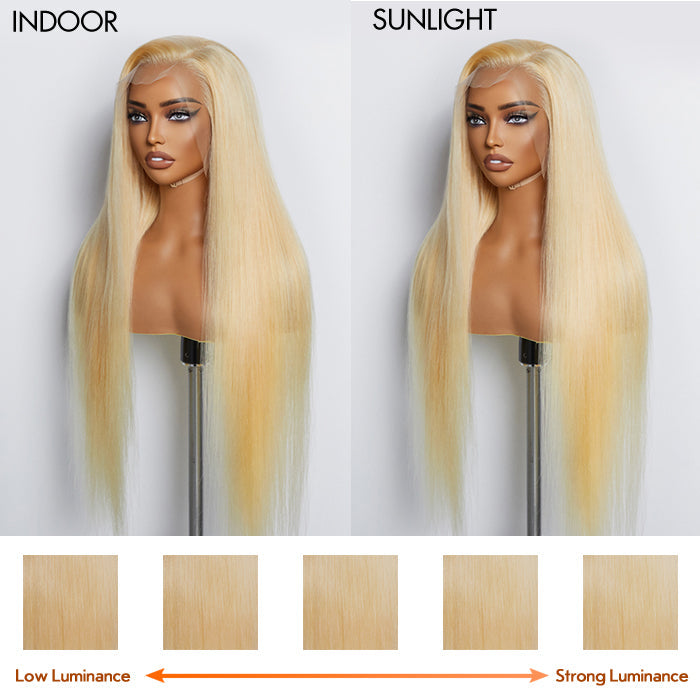 Tedhair 26-30 Inches Pre-Plucked 13"x4" #613 Straight Lace Frontal Wig 200% Density-100% Human Hair