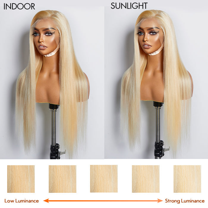 Tedhair 16-30 Inch Pre-Plucked 13"x4" #613 Straight Lace Frontal Wig 150% Density