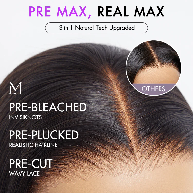TedHair 10 inch Super Natural Hairline Silky Blunt Cut Glueless 13x4 Frontal Lace Short Bob Wig