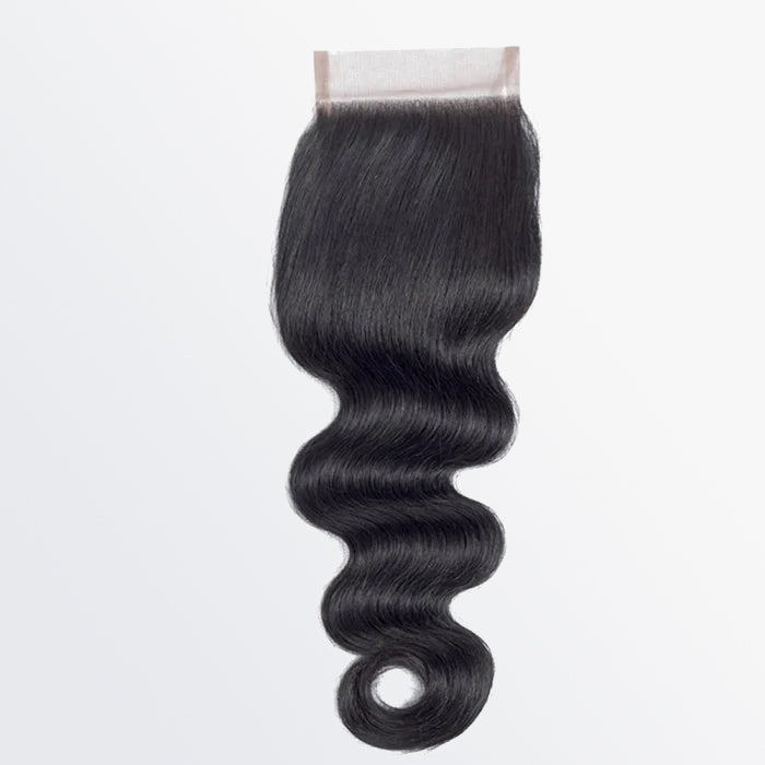 TedHair 14-20 Inch 5" x 5" HD Body Wave Free Parted Lace Closure #1B Natural Black