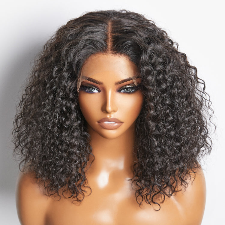 TedHair 5x5 Glueless Lace Closure Bob Wig 150% Density Water Wave