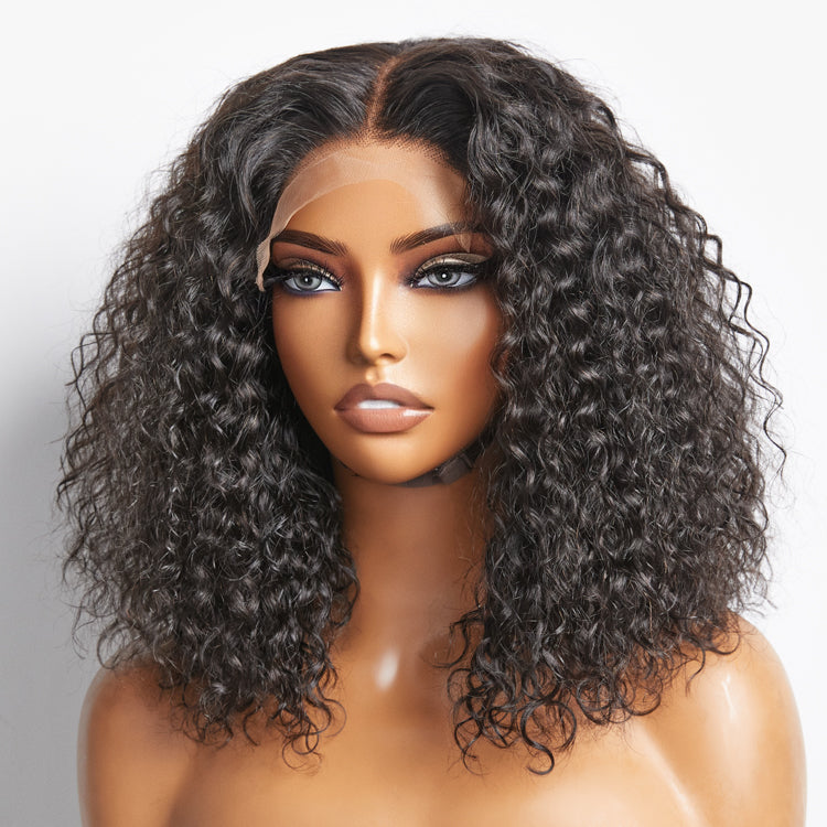 TedHair 5x5 Glueless Lace Closure Bob Wig 150% Density Water Wave
