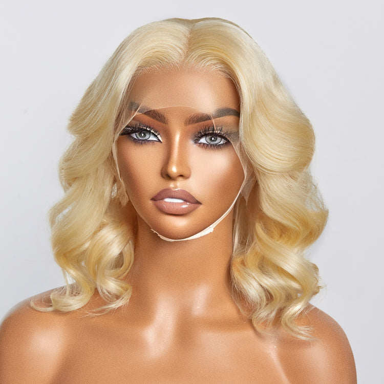 TedHair #613 13x4 Pre-Plucked Lace Front Body Wave Bob Wig 150% Density