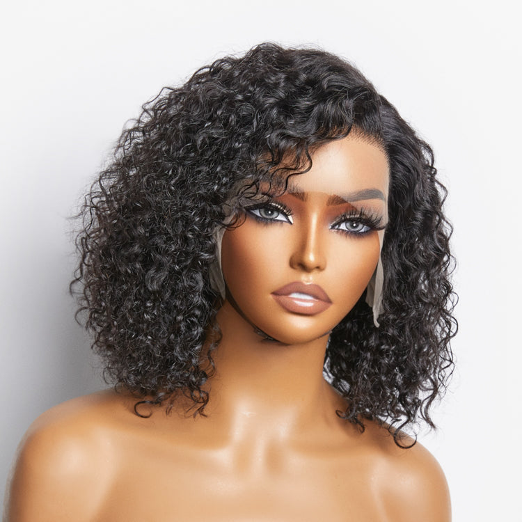 TedHair Pre-Plucked 13x4 Lace Front Curly Bob Wig 150% Density