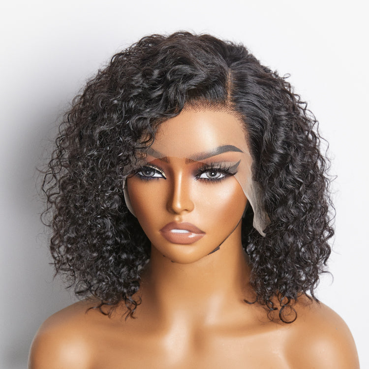 TedHair Pre-Plucked 13x4 Lace Front Curly Bob Wig 150% Density