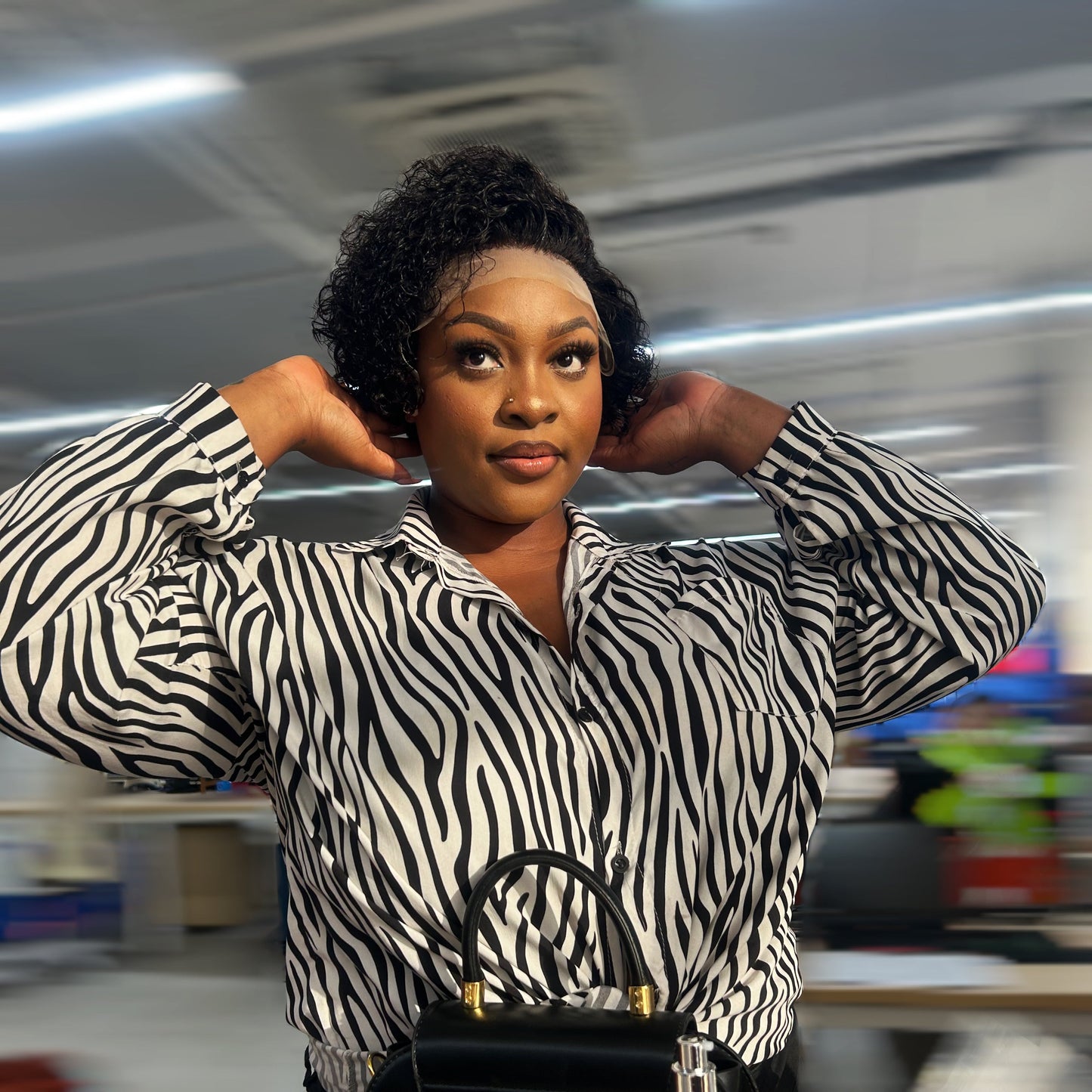 TedHair 8 inch Short Curly Pixie Cut 13"x4" Frontal Lace Wig Pre-Bleached Knots Brazilian Human Virgin Hair 150% Density