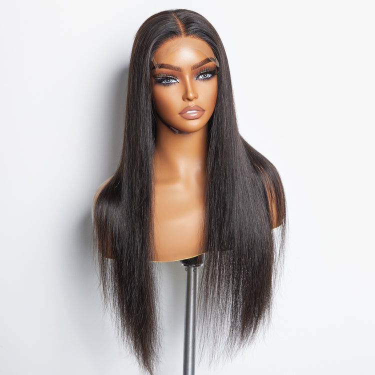 TedHair 5x5 HD Glueless Lace Closure Wig Straight 180% Density