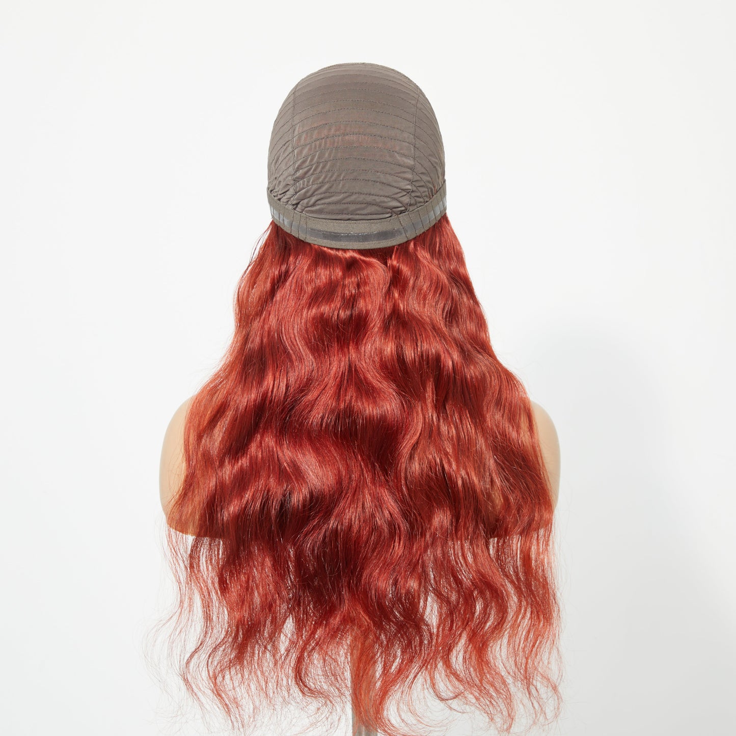 Tedhair 24 Inches 5"x5" Body Wavy Wear & Go Glueless #Redbrown Lace Closure Wig-100% Human Hair