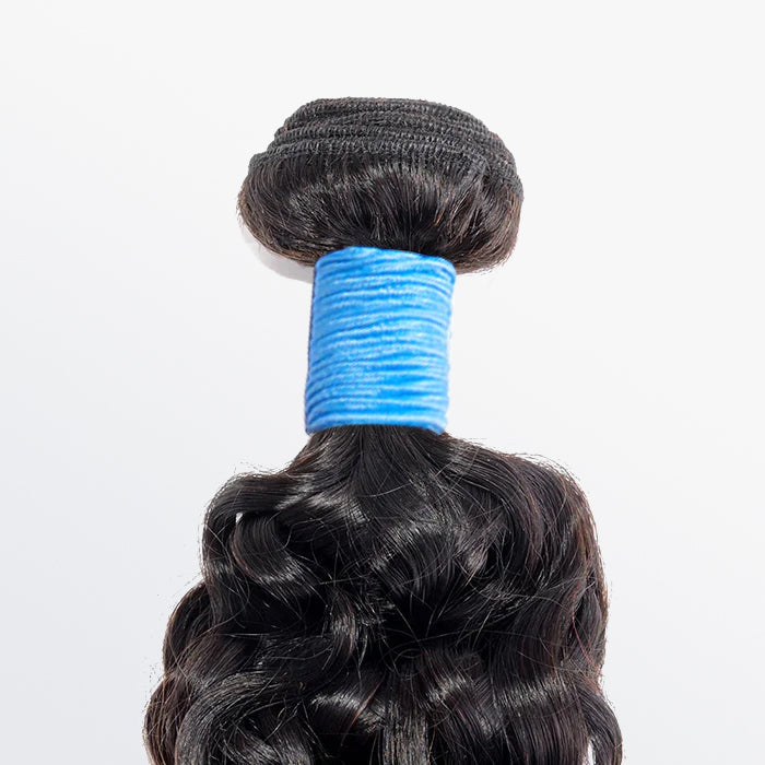TedHair 10-30 Inch Water Wave Virgin Brazilian Hair #1B Natural Black