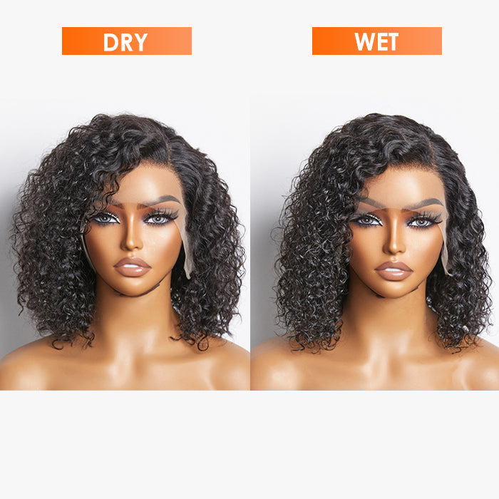 TedHair Pre-Plucked 13x4 Lace Front Curly Bob Wig 150% Density