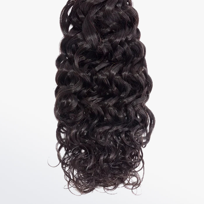 TedHair 10-30 Inch Water Wave Virgin Brazilian Hair #1B Natural Black