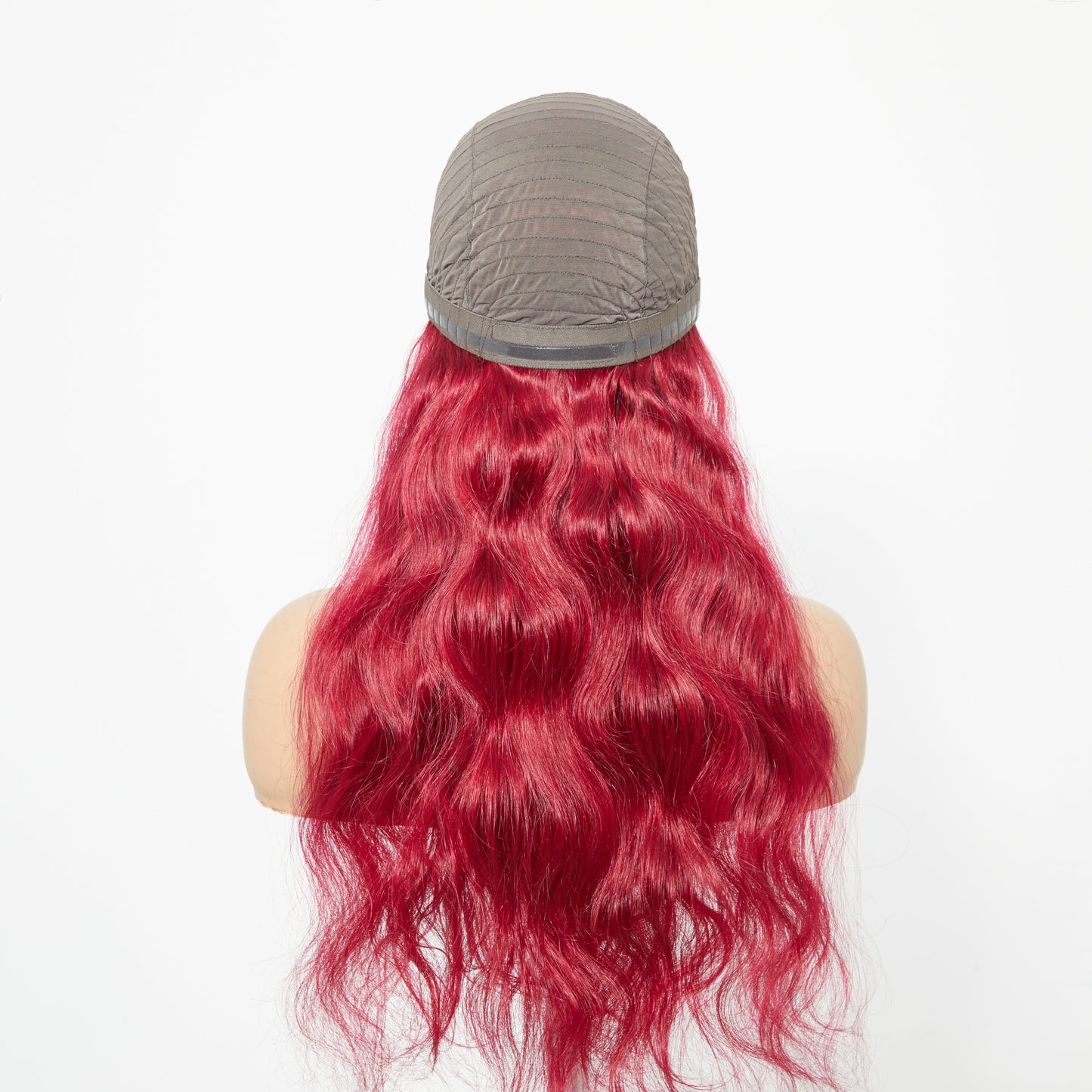 Tedhair 24 Inches 5"x5" Body Wavy Wear & Go Glueless #99j Lace Closure Wig-100% Human Hair