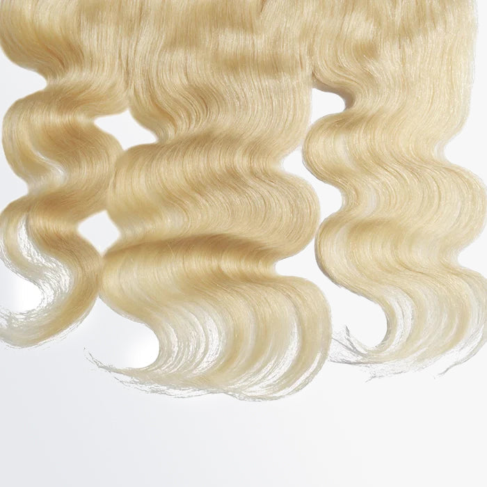 TedHair 14-20 Inch 13" x 4" Body Wavy Free Parted #613 Frontal