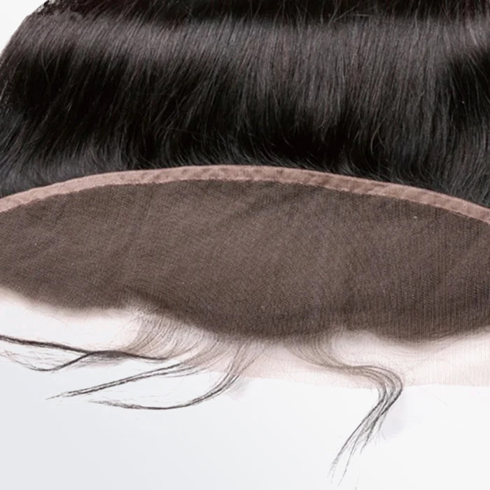 TedHair 14-20 Inch 13" x 4" Straight Free Parted Frontal #1B Natural Black