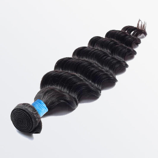 TedHair 12-26 Inch Loose Deep Virgin Brazilian Hair #1B Natural Black