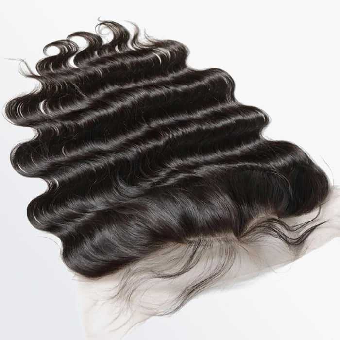 TedHair 14-20 Inch 13" x 4" Ocean Wavy Free Parted Frontal #1B Natural Black