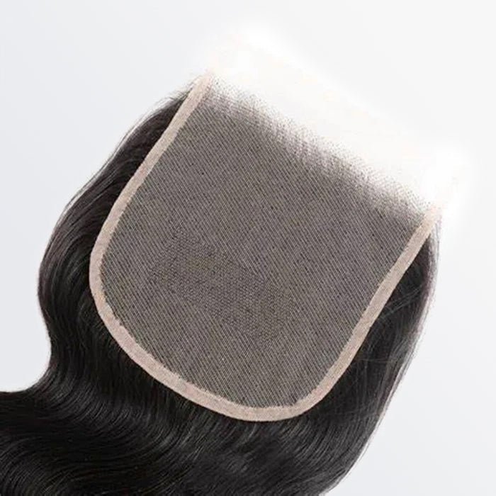 TedHair 14-20 Inch 5" x 5" HD Straight Free Parted Lace Closure #1B Natural Black