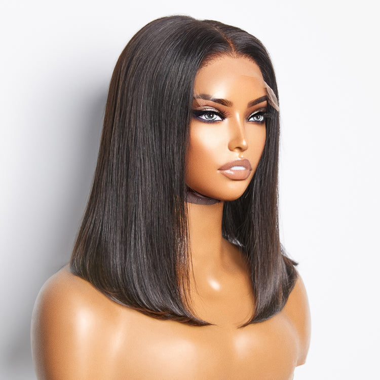 TedHair 5x5 Glueless Lace Closure Bob Wig 150% Density Straight