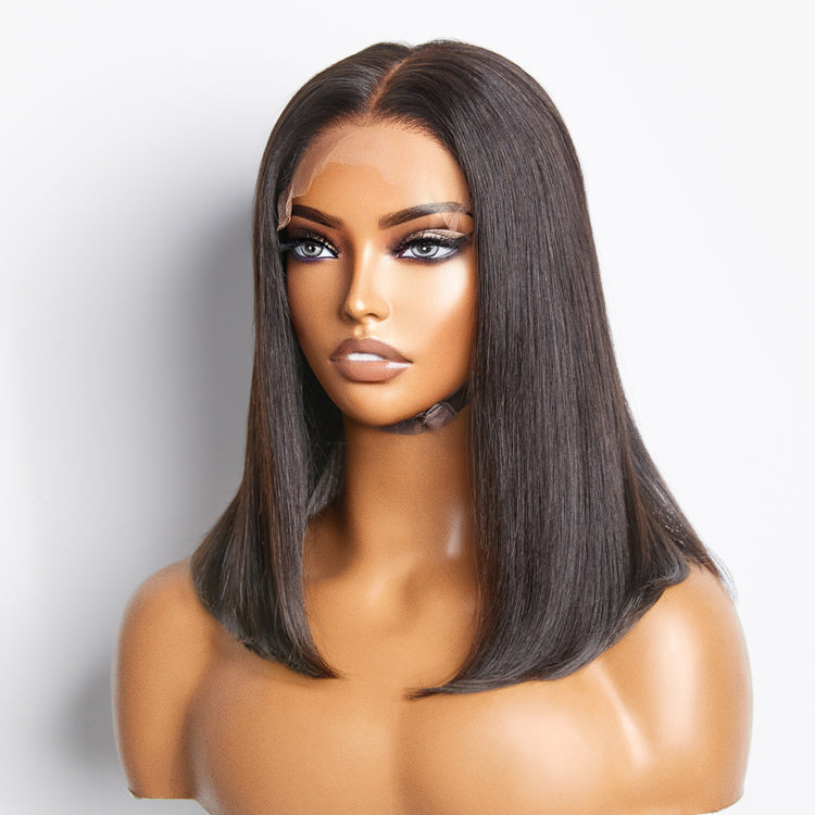 TedHair 5x5 Glueless Lace Closure Bob Wig 150% Density Straight