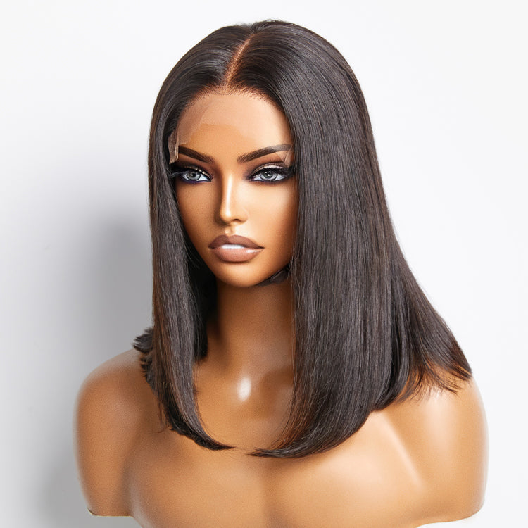 TedHair 5x5 Glueless Lace Closure Bob Wig 150% Density Straight