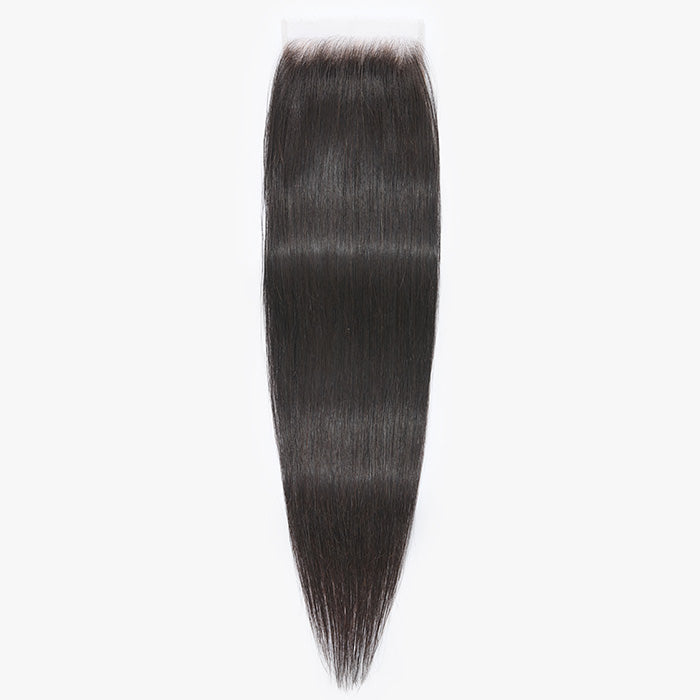 TedHair 14-18 Inch Upgrade 2.0 5" x 5" HD Straight Free Parted Lace Closure #1B Natural Black