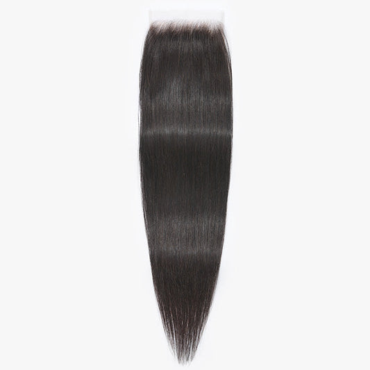 TedHair 14-18 Inch Upgrade 2.0 5" x 5" HD Straight Free Parted Lace Closure #1B Natural Black
