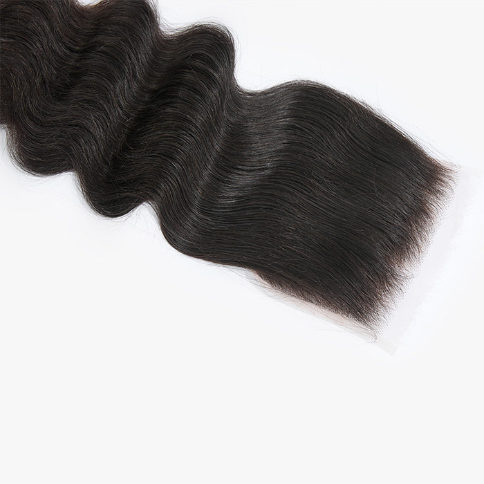 TedHair 14-18 Inch Upgrade 2.0 5" x 5" HD Body Wavy Free Parted Lace Closure #1B Natural Black