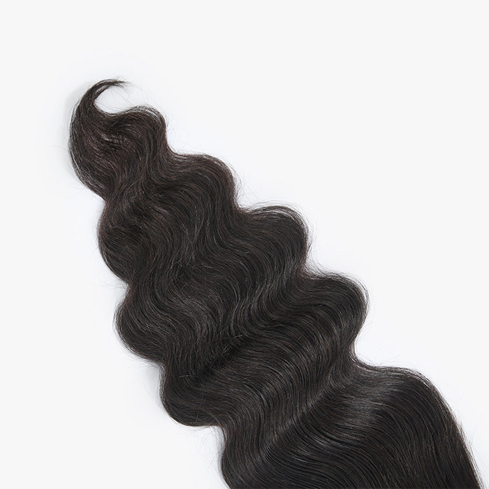 TedHair 14-18 Inch Upgrade 2.0 5" x 5" HD Body Wavy Free Parted Lace Closure #1B Natural Black