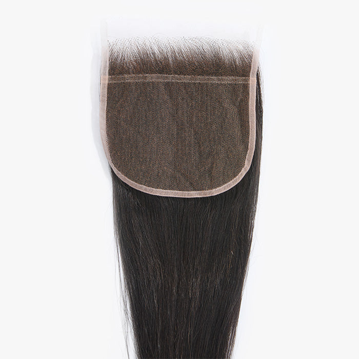 TedHair 14-18 Inch Upgrade 2.0 5" x 5" HD Straight Free Parted Lace Closure #1B Natural Black