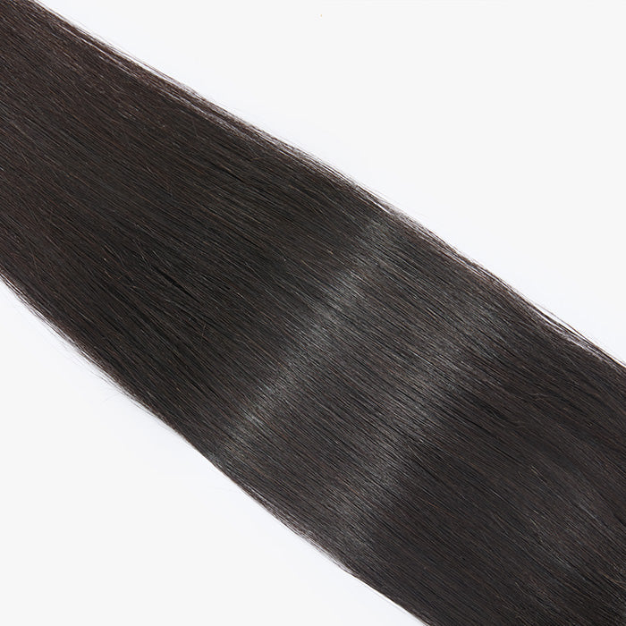 TedHair 14-18 Inch Upgrade 2.0 5" x 5" HD Straight Free Parted Lace Closure #1B Natural Black