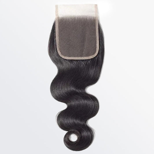 TedHair 14-20 Inch 5" x 5" HD Body Wave Free Parted Lace Closure #1B Natural Black