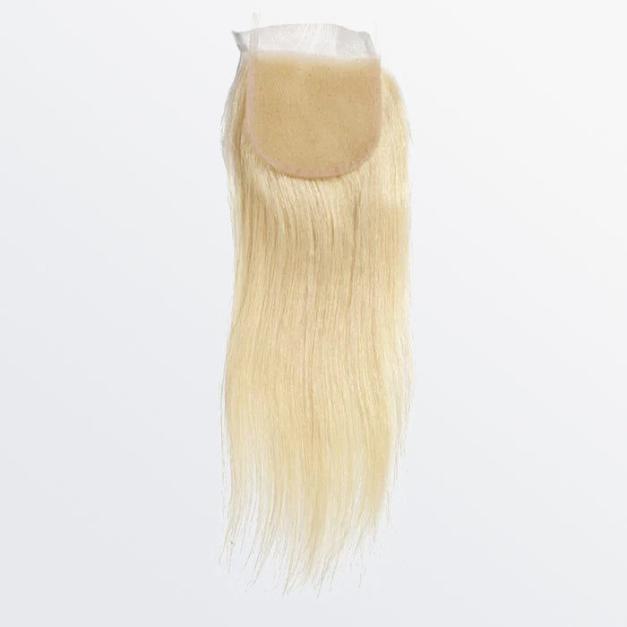 TedHair 12-20 Inch 4" x 4" Straight Free Parted 12A #613 Lace Closure