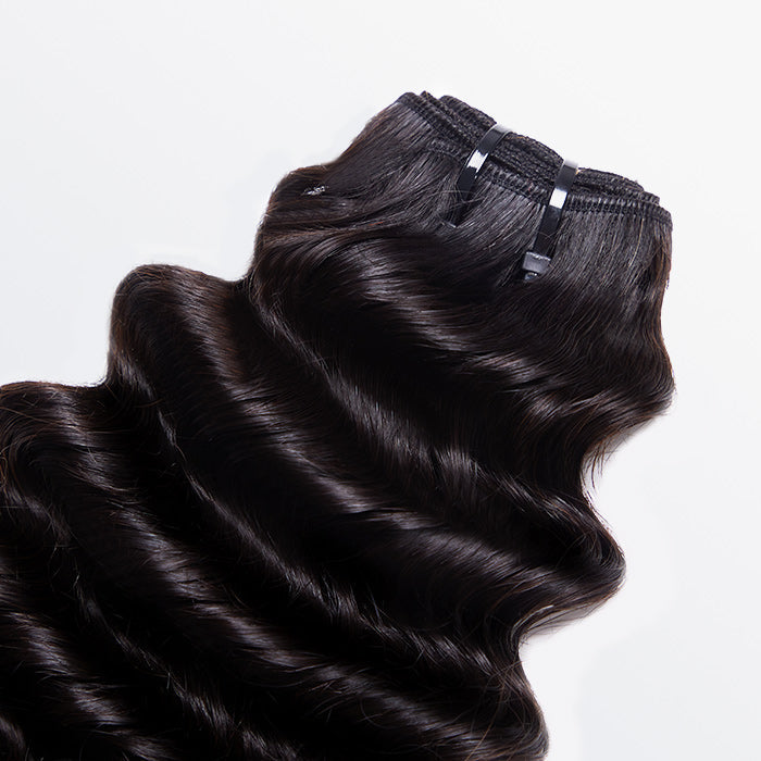 TedHair 18-30 Inches Raw Vietnam Hair Bundles Deep Wavy #1B Natural Black