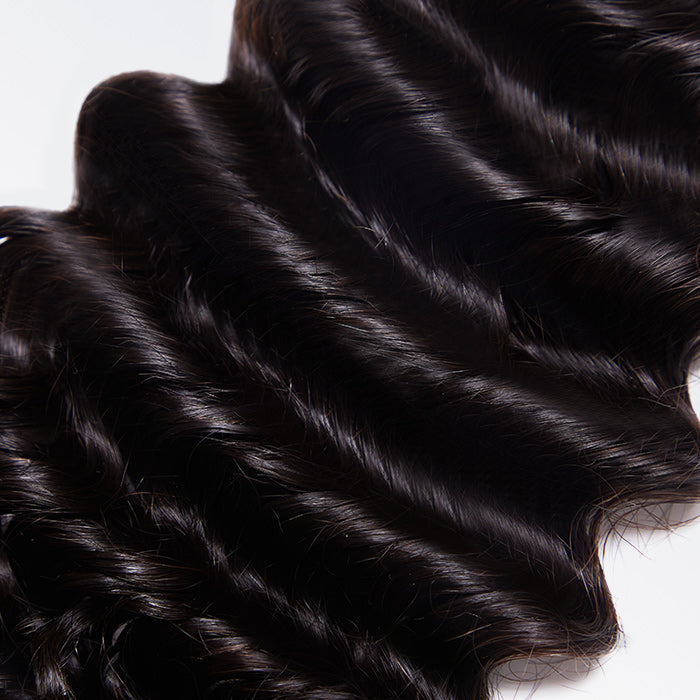 TedHair 18-30 Inches Raw Vietnam Hair Bundles Deep Wavy #1B Natural Black