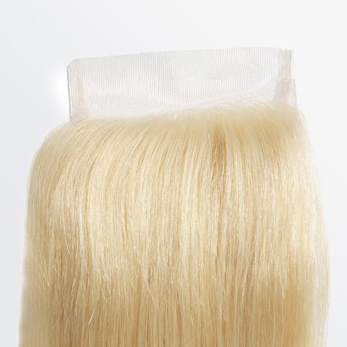 TedHair 12-20 Inch 4" x 4" Straight Free Parted 12A #613 Lace Closure