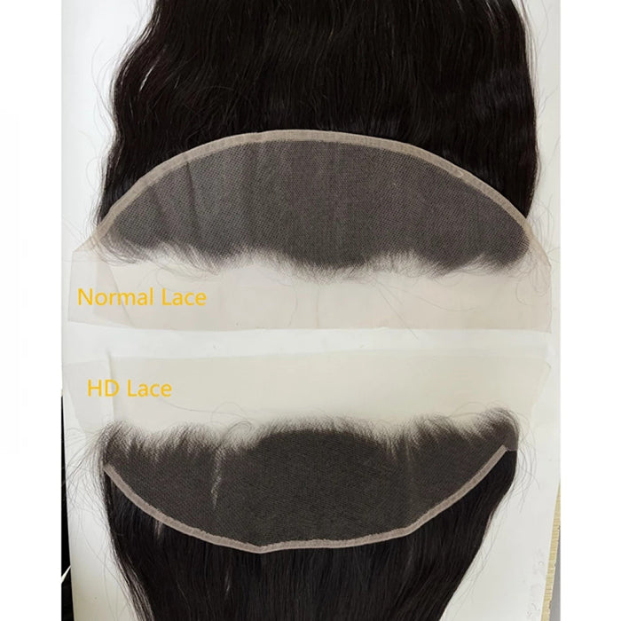 TedHair 14-20 Inch 13" x 4" HD Body Wavy Free Parted Frontal #1B Natural Black